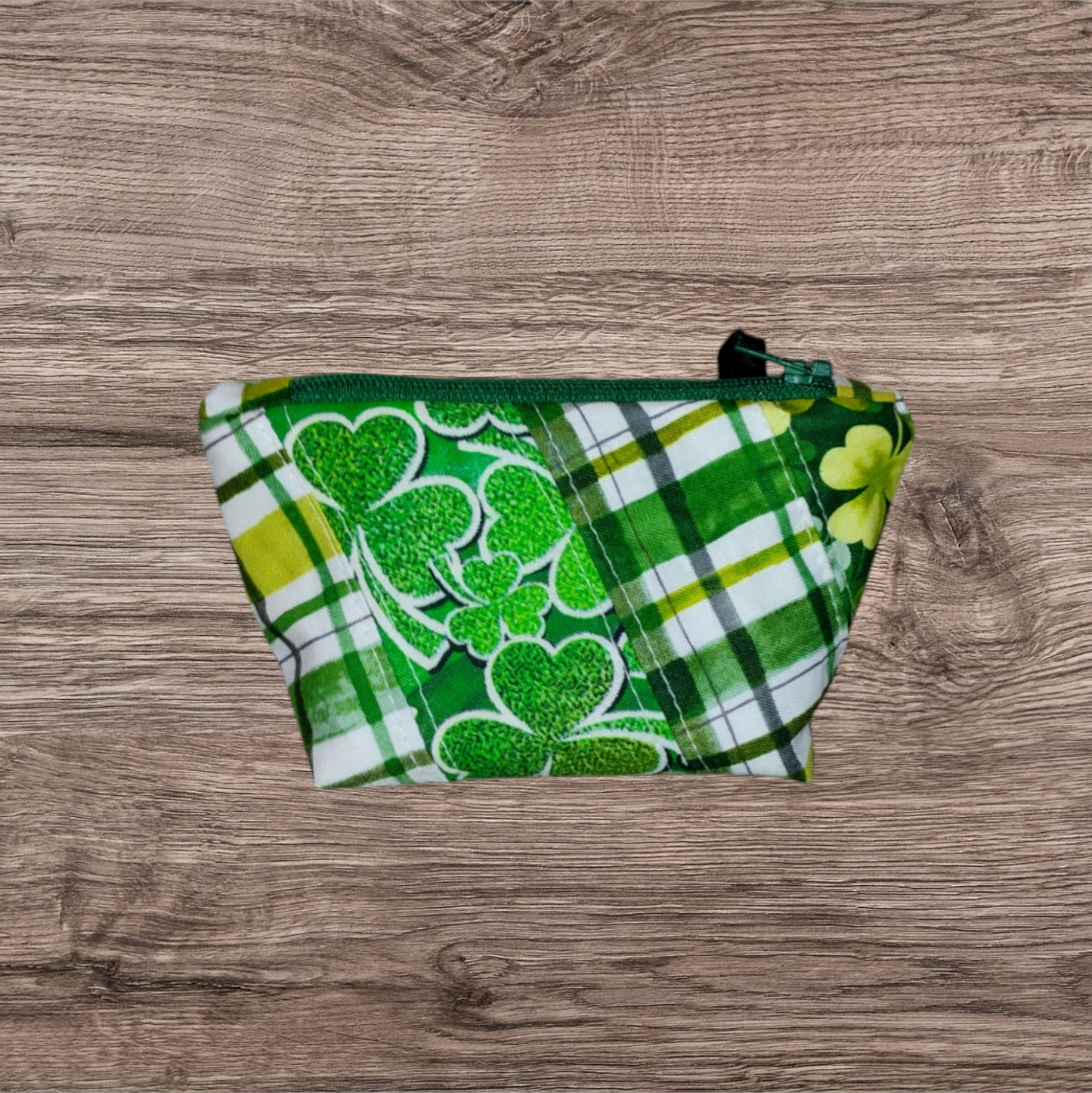 St Patrick's Day - Fabric Quilted Coin Pouch or Coin Purse