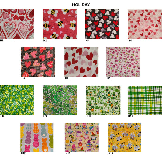 Custom Fabric Choice - VDay, St Patty, Easter