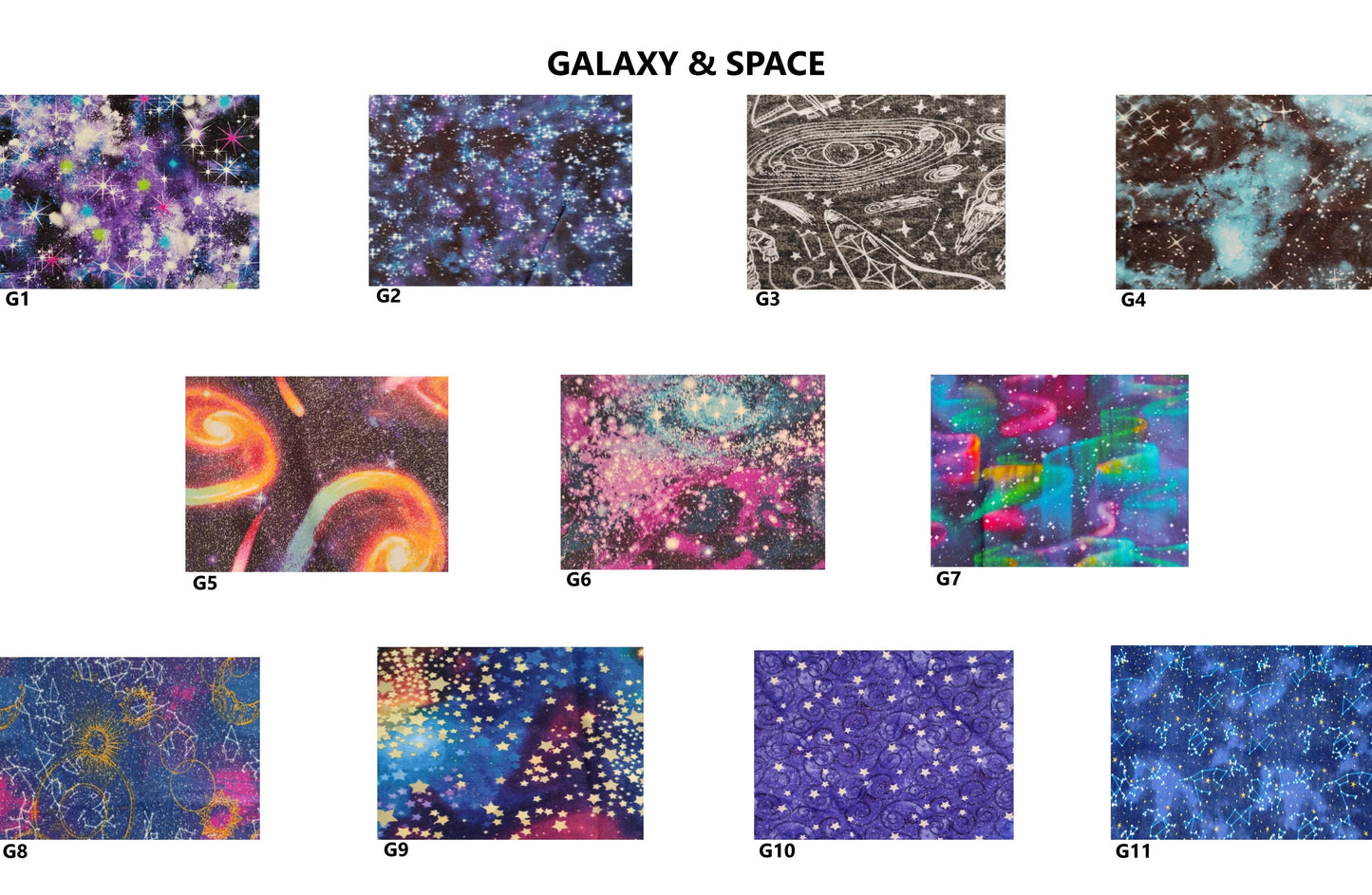 Custom Fabric Choice - Galaxy & Space